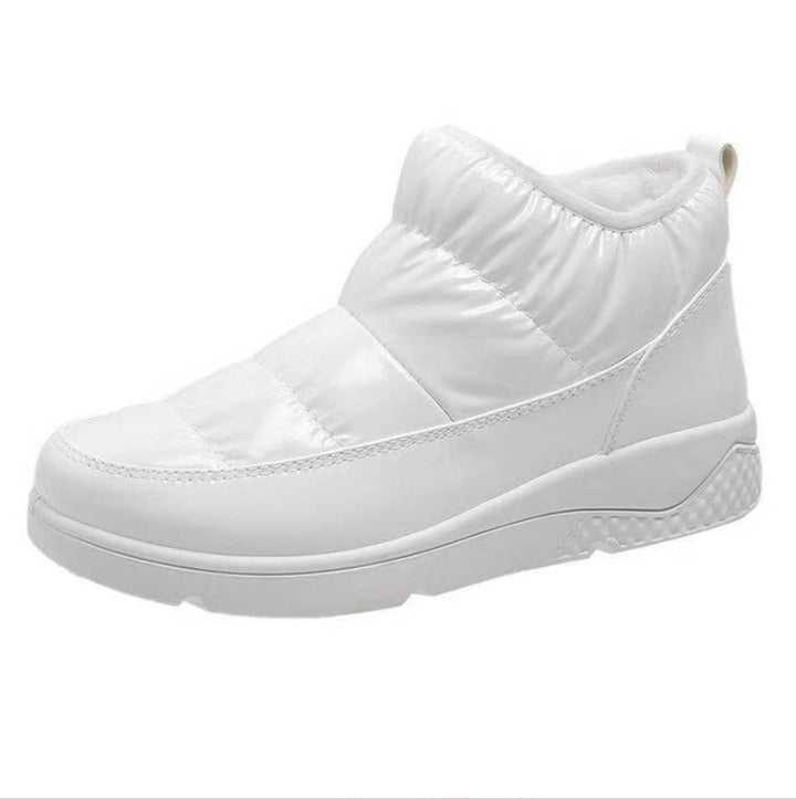 Damen nan gesteppte Winter-Sneaker-Boots mit Thermofutter, elastischem Schaft und rutschfester Profilsohle Drune