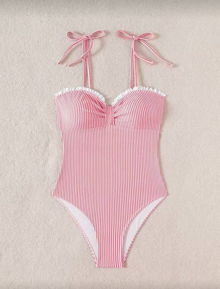 Damen Einteiliges Badeoutfit mit eleganten Raffungen Drune