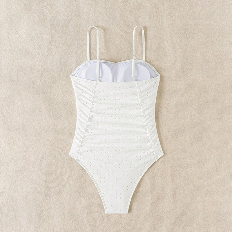 Damen Eleganter und figurbetonter Einteiler Badeanzug Drune
