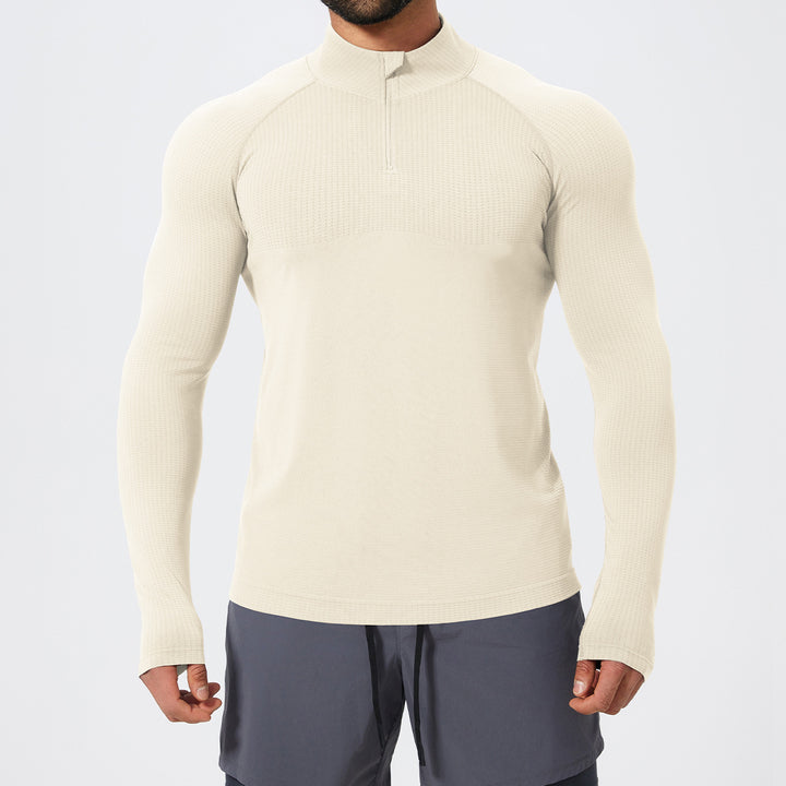 Herren Funktionelles Langarmshirt mit Stehkragen Drune