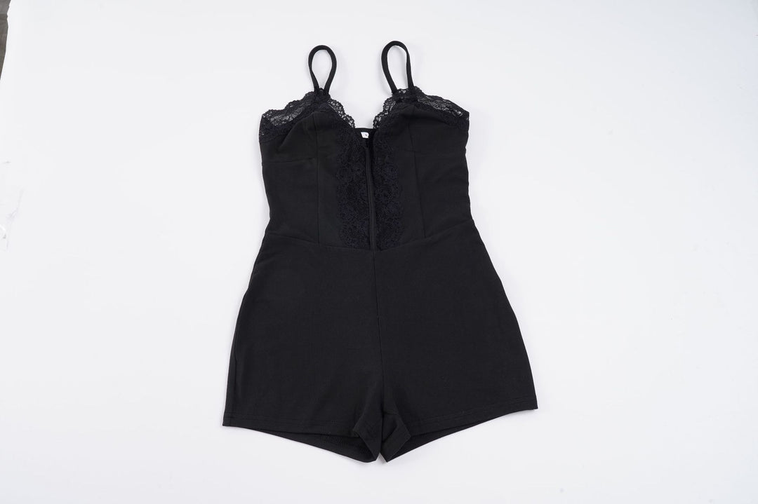Damen Body mit Spitzendetails und enganliegendem Schnitt Drune