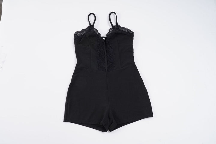 Damen Body mit Spitzendetails und enganliegendem Schnitt Drune