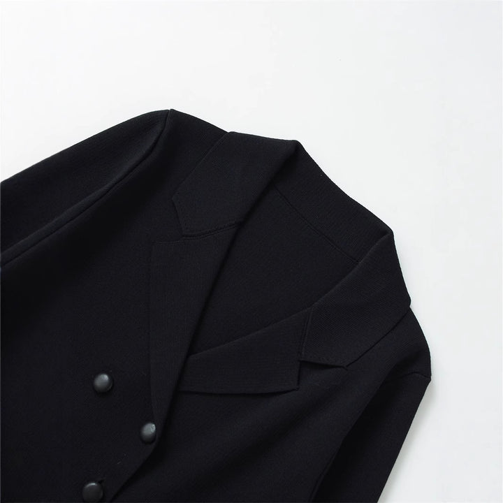 Damen elegante Blazerjacke im modernen Design mit doppelter Knopfleiste Drune