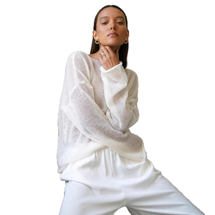 Damen lässiger Strickpullover Drune