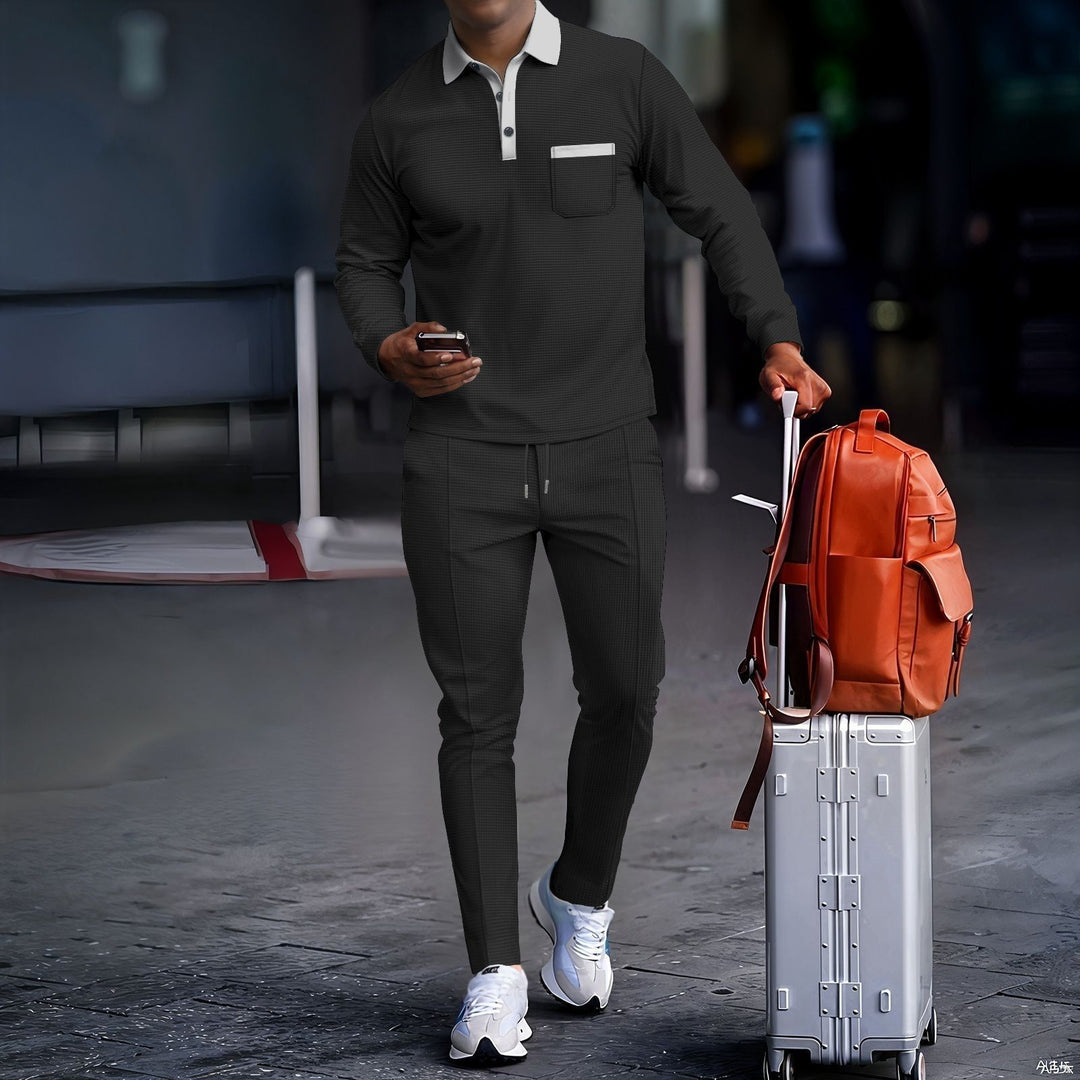 Herren modisches Polyester-Trainingsanzug mit atmungsaktive Eigenschaften Drune