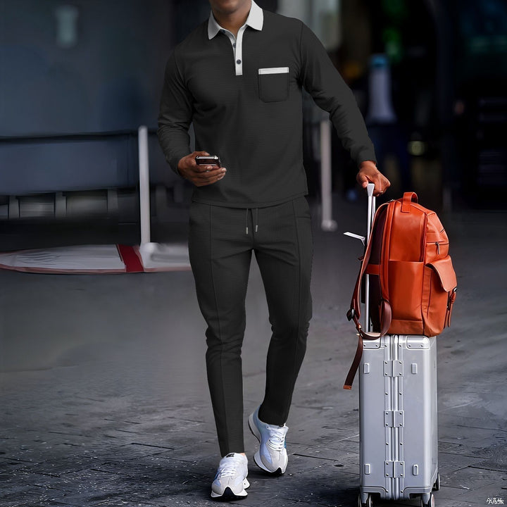 Herren modisches Polyester-Trainingsanzug mit atmungsaktive Eigenschaften Drune