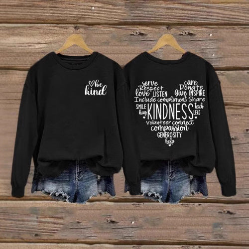 Damen Sweatshirt mit inspirierendem Kaltes-Design und großzügigem Schnitt Drune