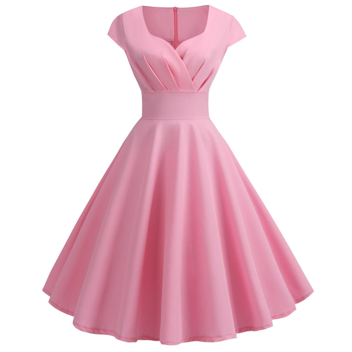 Damen A-Linien Kleid mit elegantem Taillenschnitt und schwingendem Saum Drune