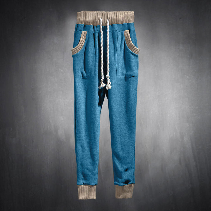 Herren Sportliche Jogginghose mit bequemen seitlichen Eingrifftaschen und elastischem Bund Drune