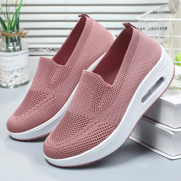 Damen nan gestrickter Schlupfsneaker mit Luftpolster-Dämpfung und ergonomischer Komfortsohle Drune