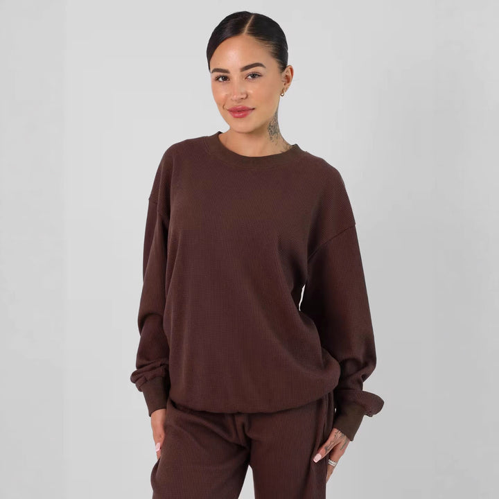 Damen lässiger und bequemer Sweatshirt-Lounge-Set Drune