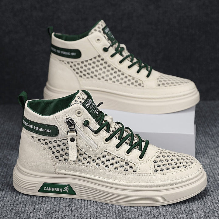 Damen High-Top Sneakers mit atmungsaktivem Netzdesign und dämpfender Sohle Drune