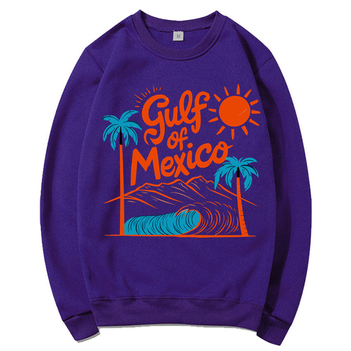 Damen Sweatshirt mit maritimem Grafikdesign und lässigem Schnitt Drune
