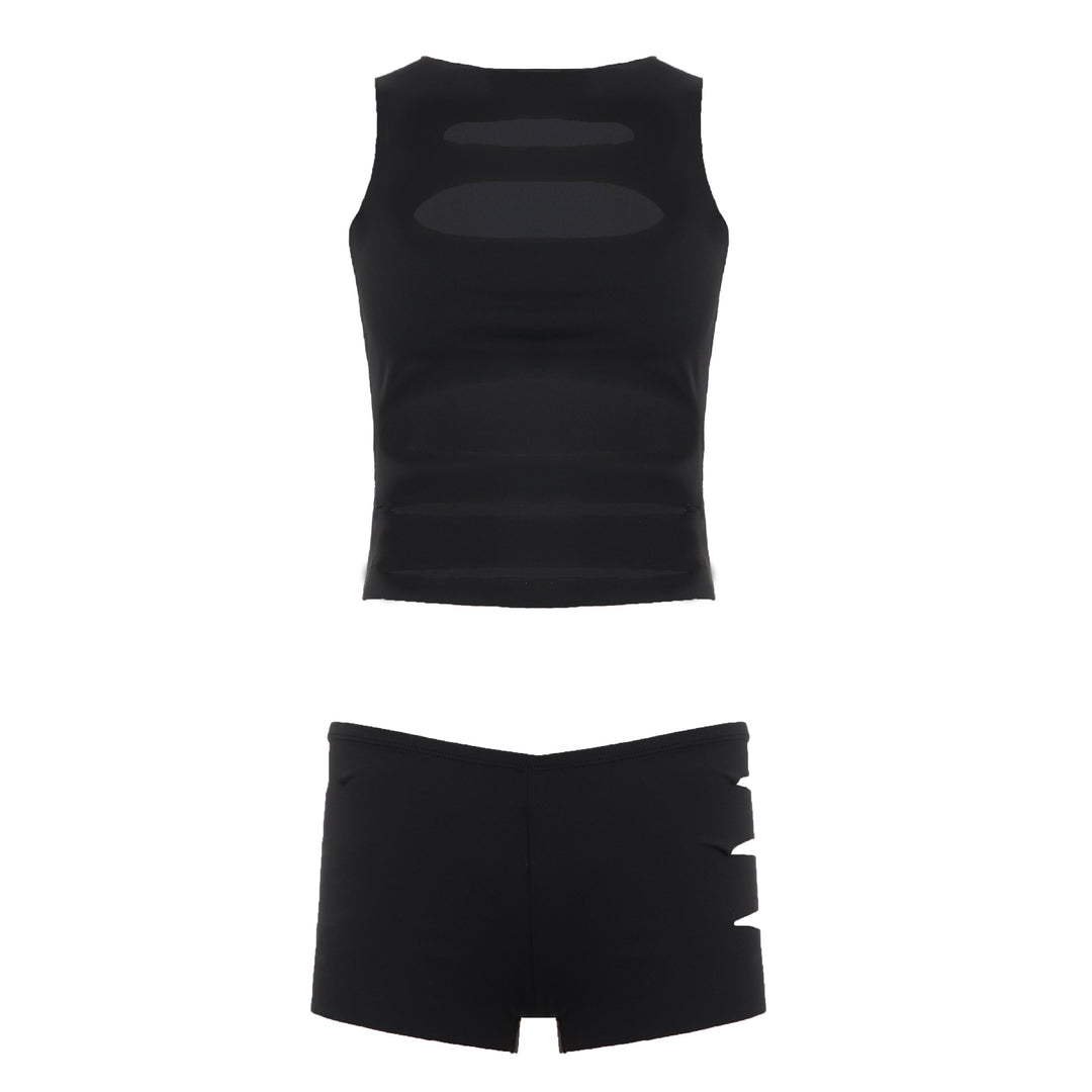 Damen Sportliches Set mit modischen Cut-Outs Drune
