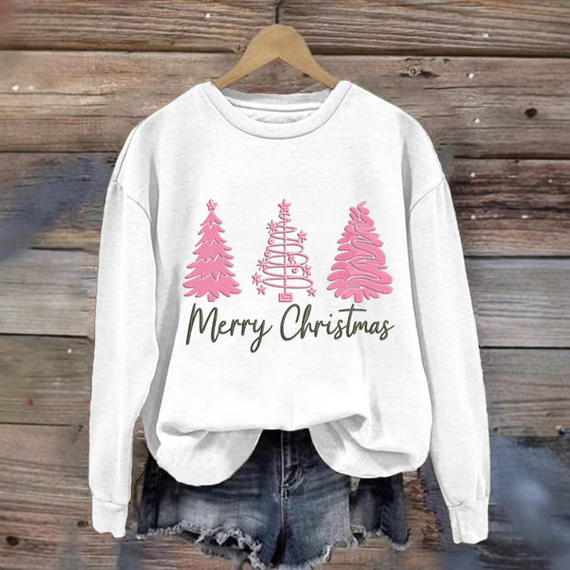 Damen gemütlicher Christmas Sweatshirt mit festlichem Print Drune