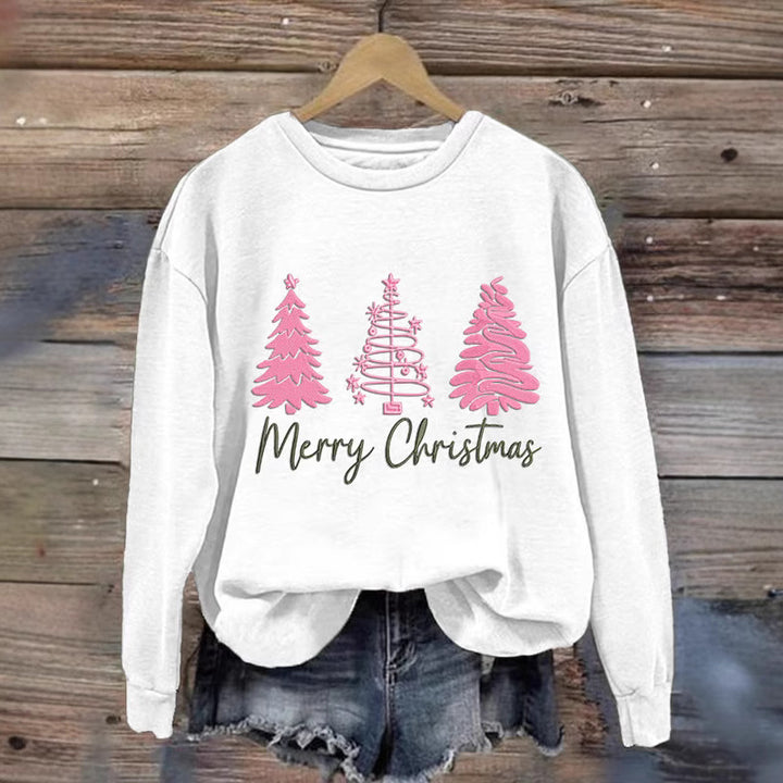 Damen gemütlicher Christmas Sweatshirt mit festlichem Print Drune