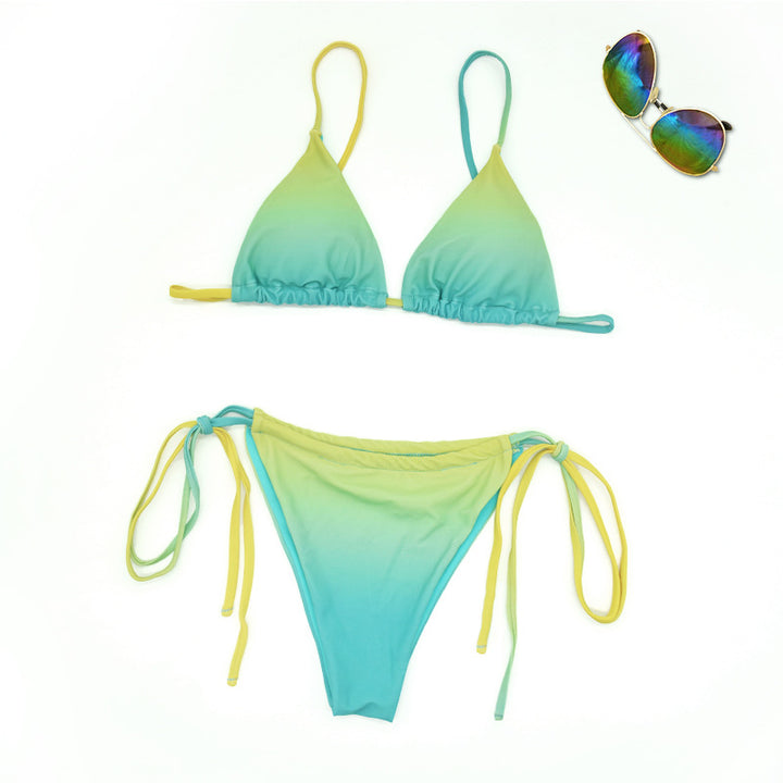 Damen Triangel-Bikini mit trendigem Ombre-Design Drune