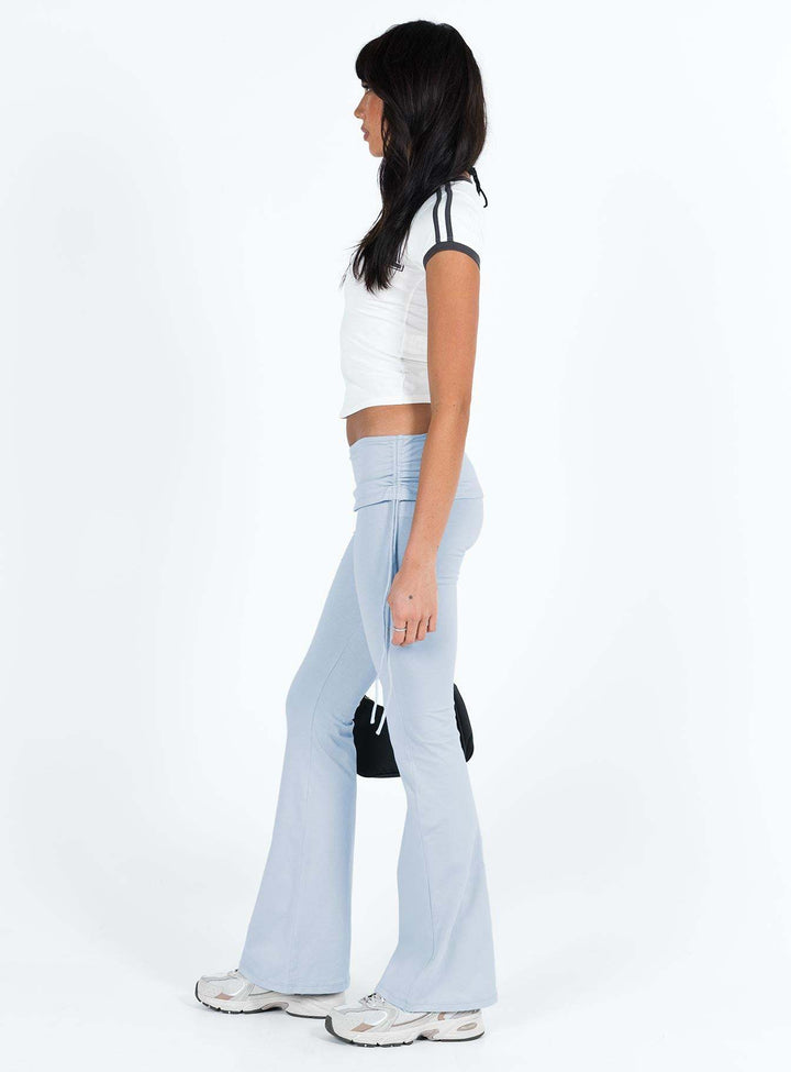 Damen Bootcut-Leggings mit hoher Taille und elastischem Bund Drune
