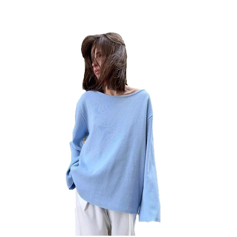 Damen Lässiges Baumwolloberteil mit weitem Schnitt und eleganten Details Drune