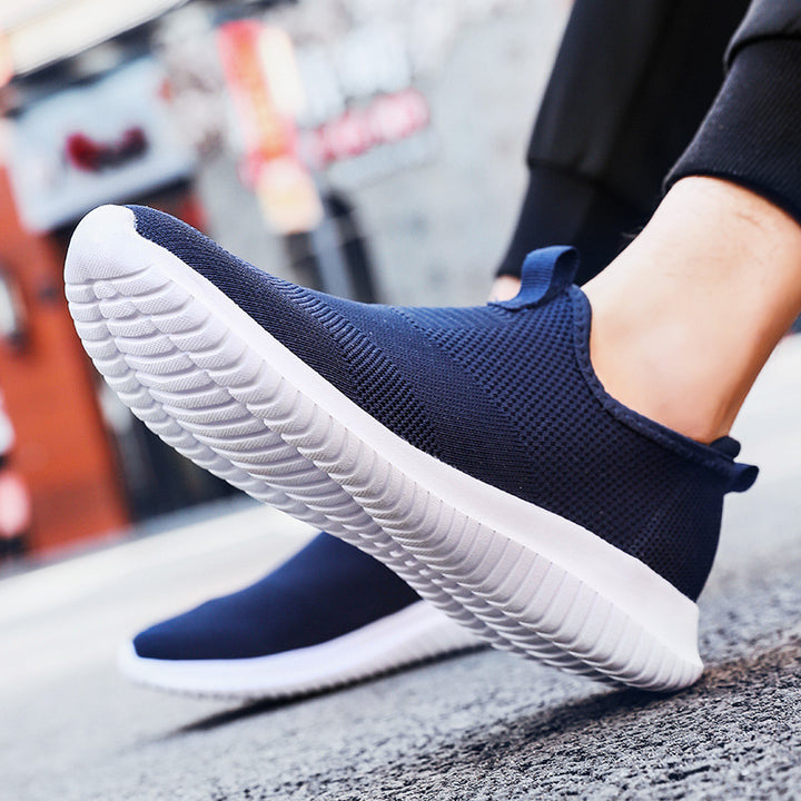 Damen nan minimalistischer Schlupf-Freizeitschuh mit vorderer Zuglasche, gepolstertem Knöchelkragen und flexibler Adaptivsohle Drune