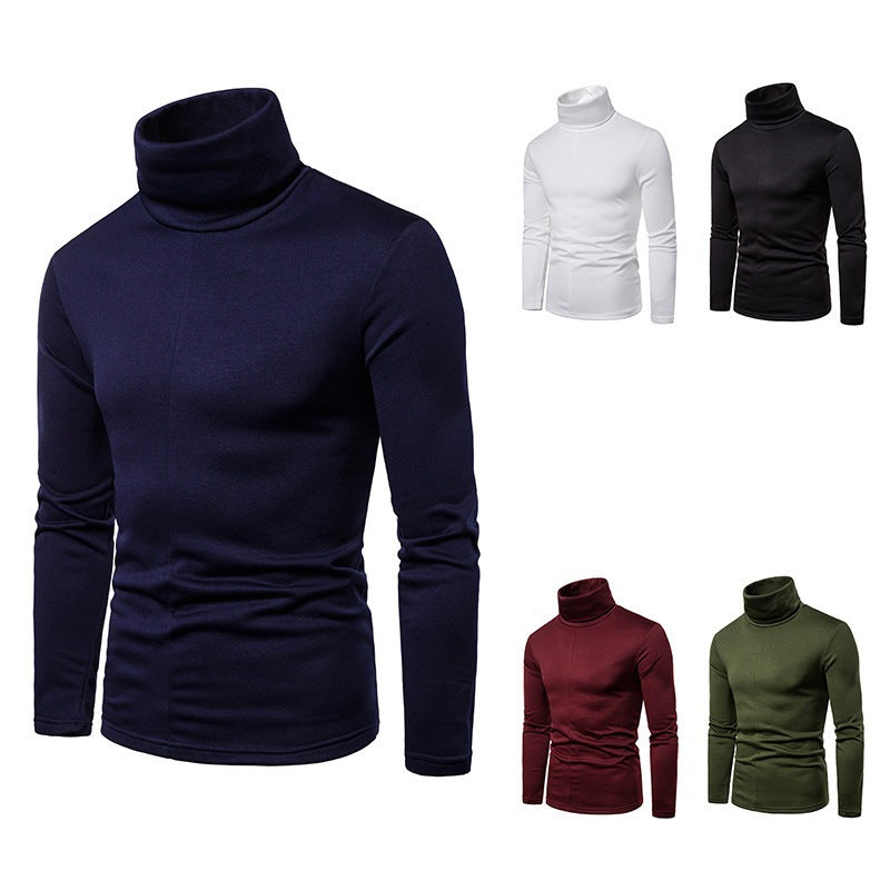 Herren Rollkragenpullover aus weichem Strickmaterial Drune