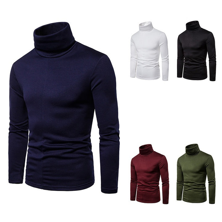 Herren Rollkragenpullover aus weichem Strickmaterial Drune