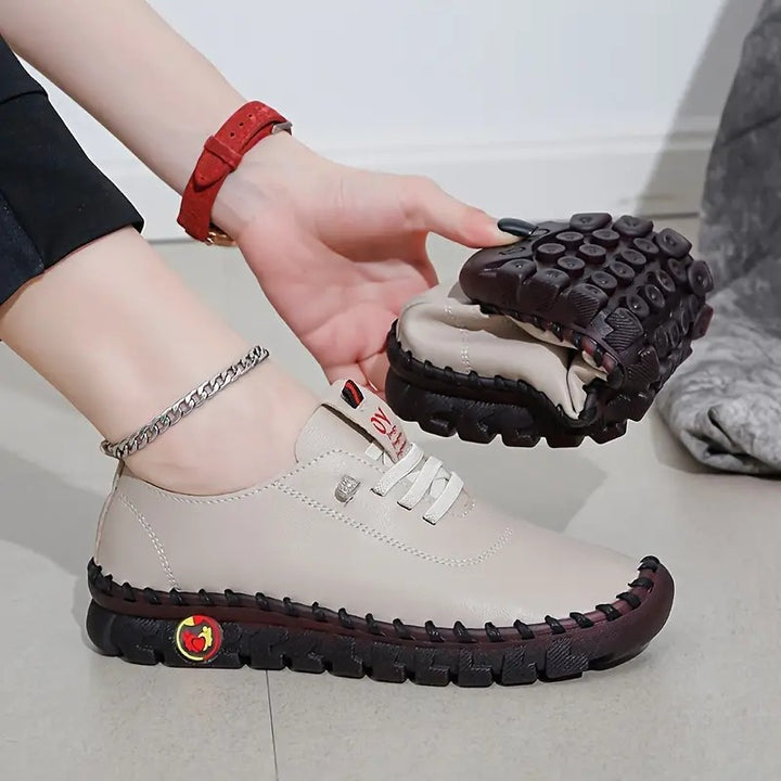 Damen nan flexible faltbare Freizeitsneaker mit stoßdämpfender Profilsohle Drune