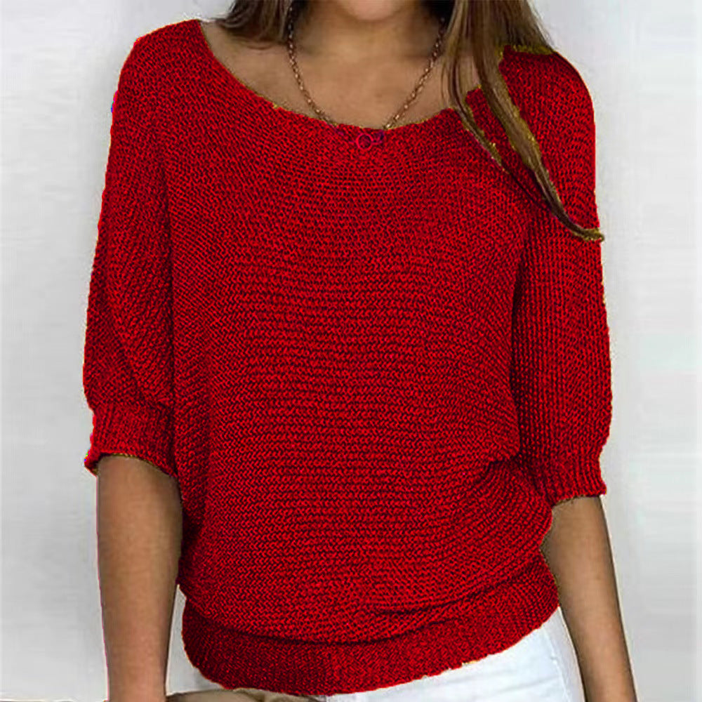 Drune | Elegantes Dreiviertelarm Bequemes Oberteil