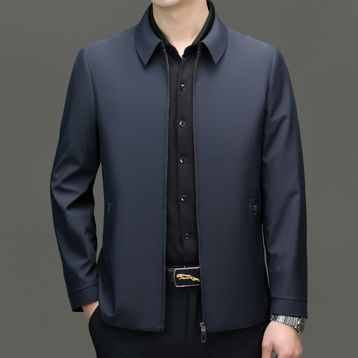 Herren leichte Übergangsjacke mit innovativem Stehkragen und atmungsaktiven Eigenschaften Drune