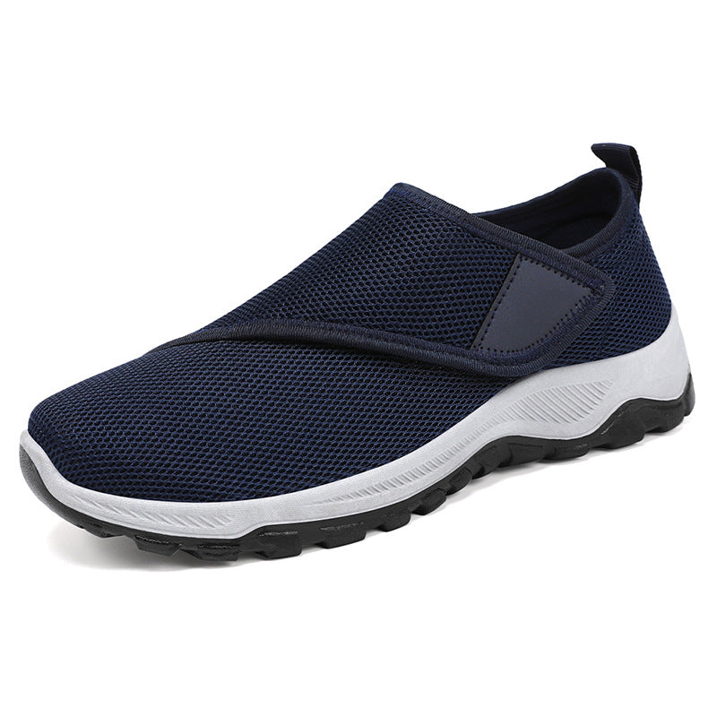 Damen nan atmungsaktive Slip-On Sneaker mit Klettverschluss und gedämpfter EVA-Zwischensohle Drune