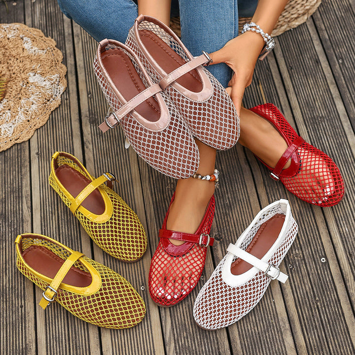 Damen Netzschuhe mit elegantem Riemen Drune