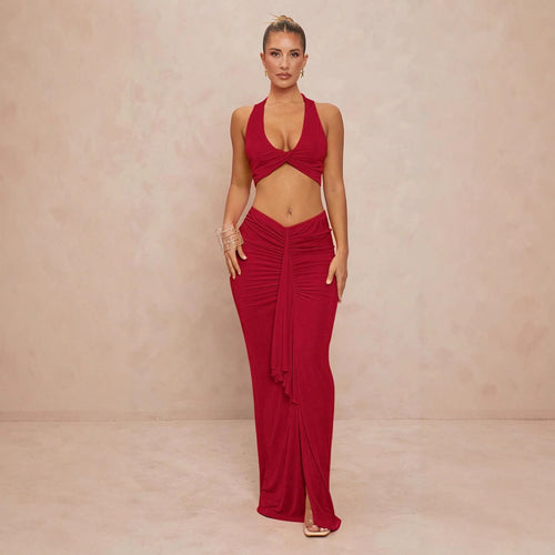 Damen elegantes Bodysuit mit Kreuz-Trageoption und seitlichem Schnitt Drune