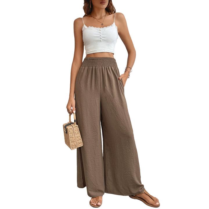 Damen elegante weite Palazzo-Hose Drune