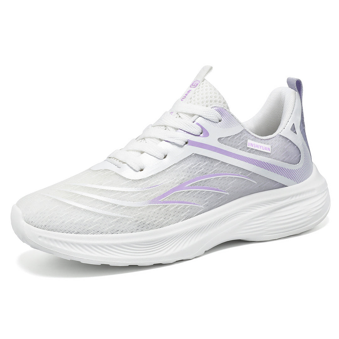 Damen nan atmungsaktiver Lightweight-Laufschuh mit dämpfender Wellen-EVA-Sohle und nahtlosem Mesh-Obermaterial Drune