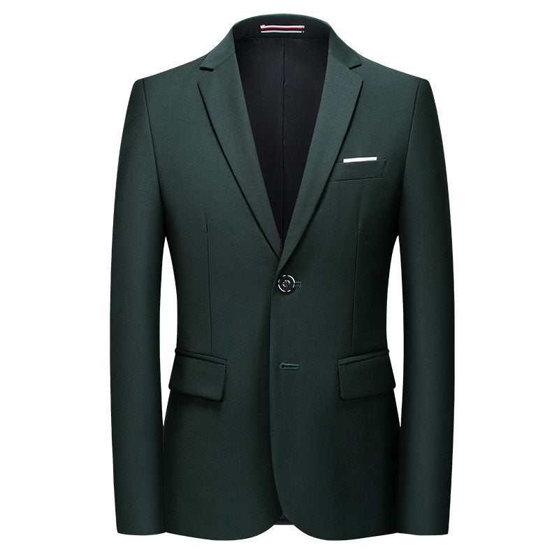 Herren nan tailliertes Sakko mit schmaler Silhouette, Stretchanteil und Pattentaschen Drune