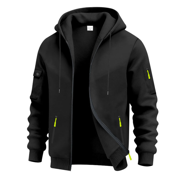 Herren funktionale Kapuzenjacke mit technischen Taschen Drune