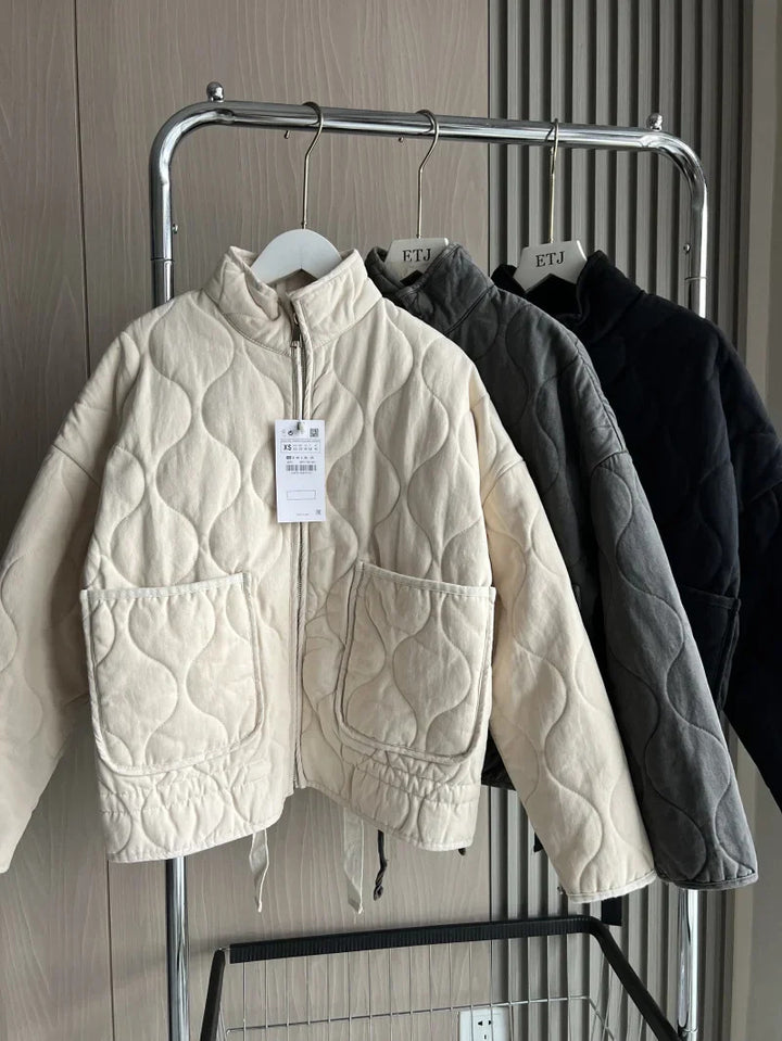 Drune | Oversized gesteppte Jacke - Bomberstil
