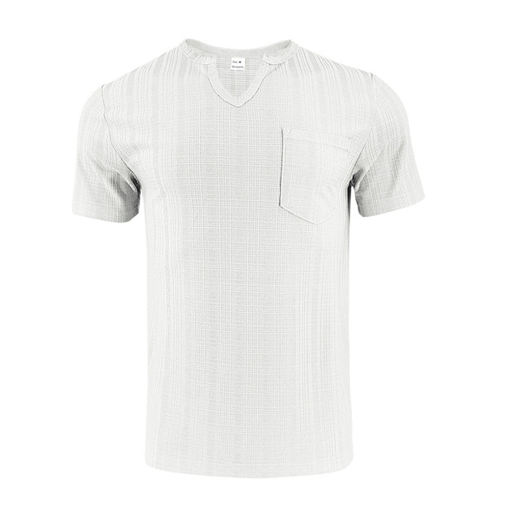 Herren Kurzarmshirt mit Struktur und Brusttasche Drune
