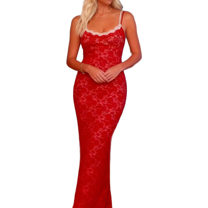 Damen Spitzenkleid im eleganten Bodycon-Stil mit verführerischem Spitzenbesatz Drune