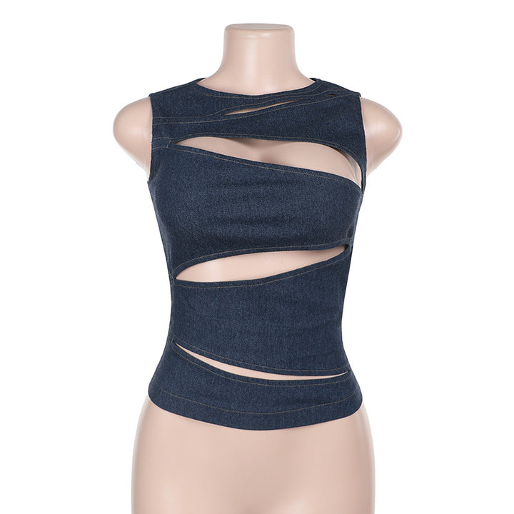 Drune | Top aus Jeansweste