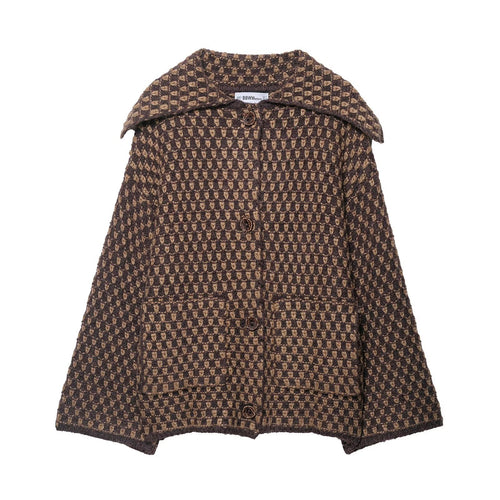 Damen modische und gemütliche Wollejacke Drune