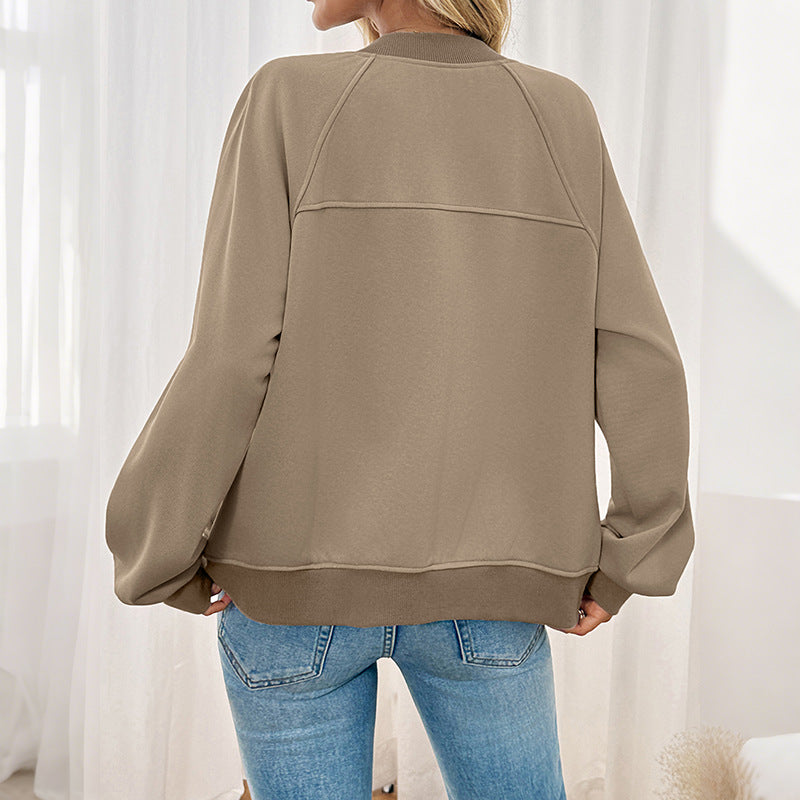 Drune | Damen Sweatjacke Casual Fit