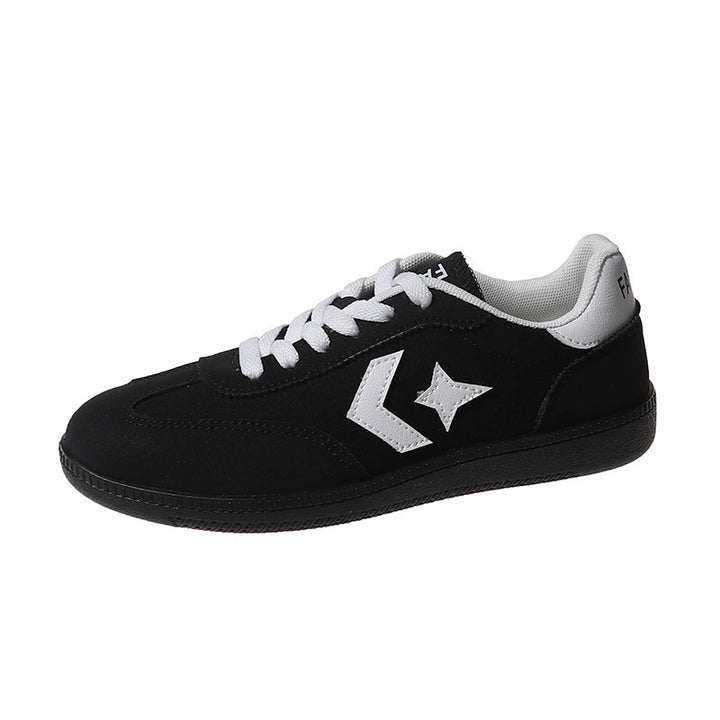 Damen nan leichte Retro-Sneaker mit gepolstertem Komfortfußbett, flexibler Gummisohle und reflektierenden Details Drune