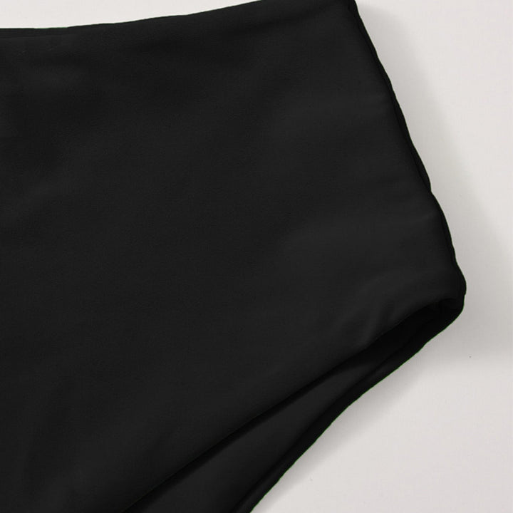 Damen Hochgeschnittener Bikini-Hosenteil mit elegantem Bund Drune