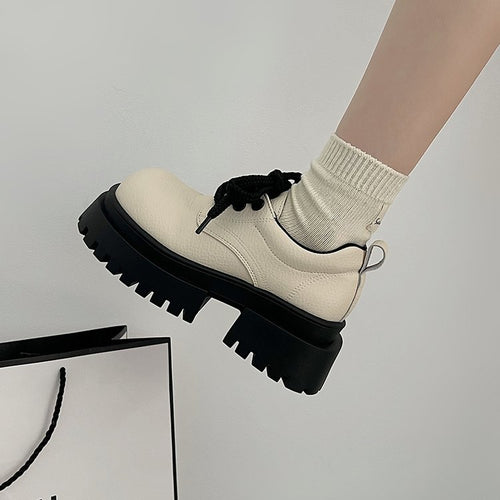 Damen Chunky Schnürschuhe mit dickem Profil und modernem Design Drune