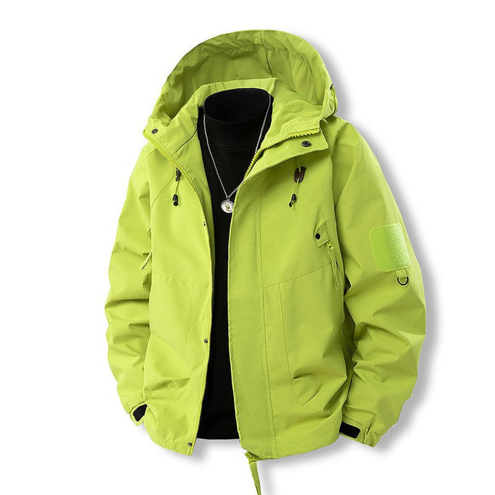 Herren Outdoor- und Freizeitjacke mit verstellbarem Kapuzenkragen und praktischen Taschen Drune