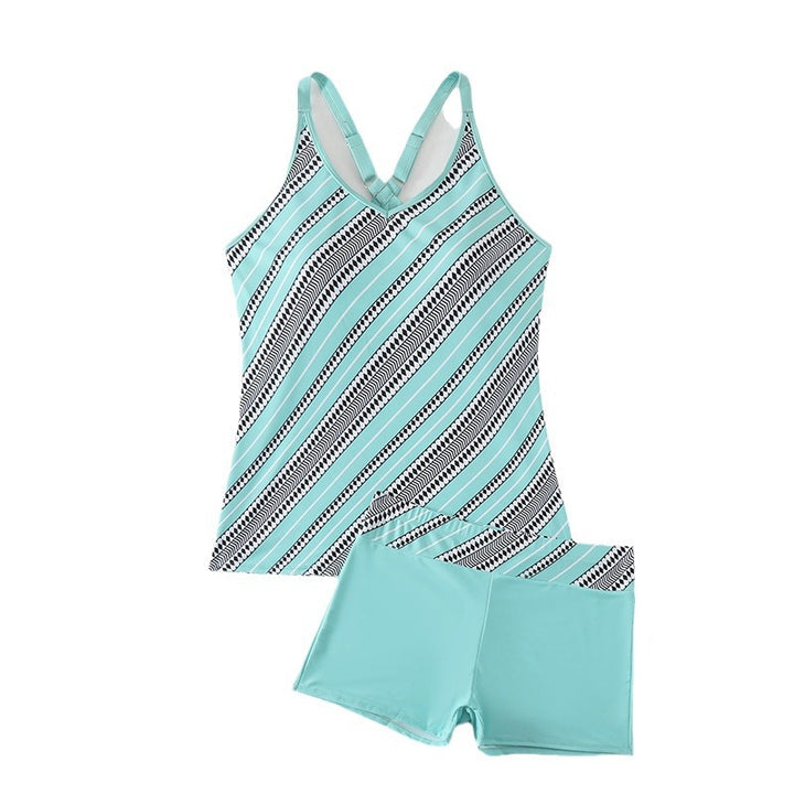 Damen Sportliches Tankini-Set mit stylishen Trägern und modischem Schnitt Drune