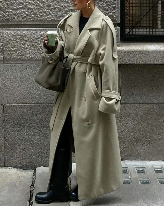 Drune | Fjord Langer Wolltrenchcoat