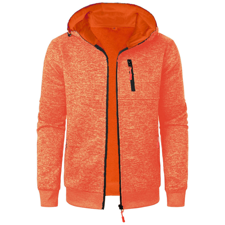 Drune | Herren Gemusterte Zip Kapuzenpulli