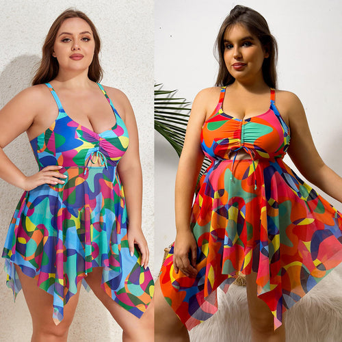 Damen Strandkleid mit lässigem Wickeldesign Drune